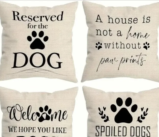 Lived-In Love pet themed pillows