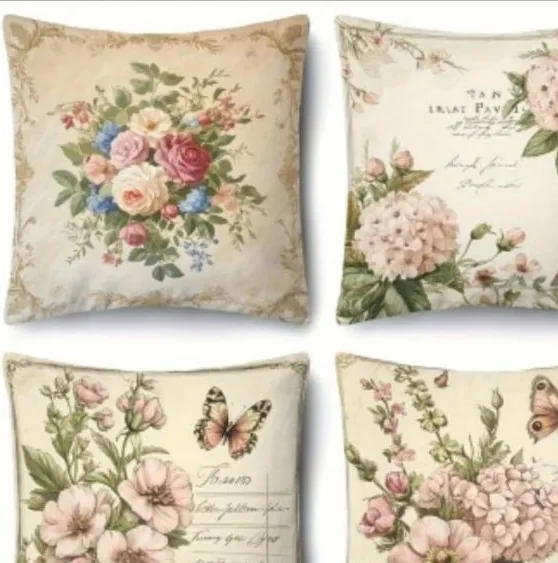 Fresh and Light floral pillow covers
